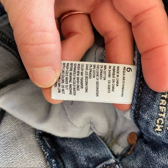 American eagle skinny stretch ripped jeans size 6 regular - Picture 6 of 8